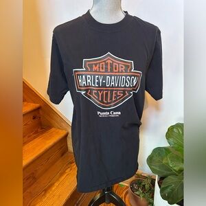 Harley-Davidson Black and Orange Tee